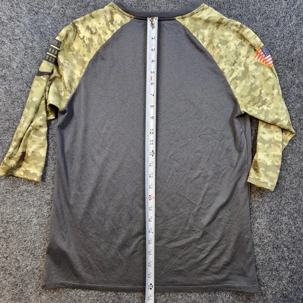 Nike Dri-Fit Los Angeles‎ Chargers Salute to Service Womens L Camo 3/4 Sleeve